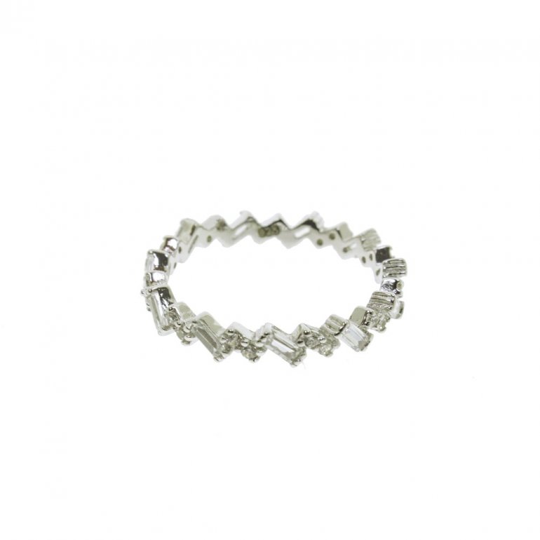 Zigzag Baguette Ring