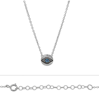 Micro Eye Disc Necklace