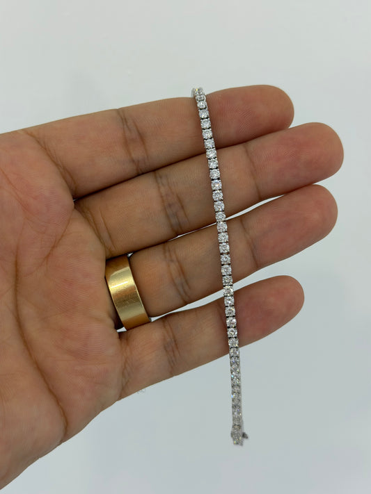 5.70 CT Lab-Grown Diamond Tennis Bracelet in 14K White Gold