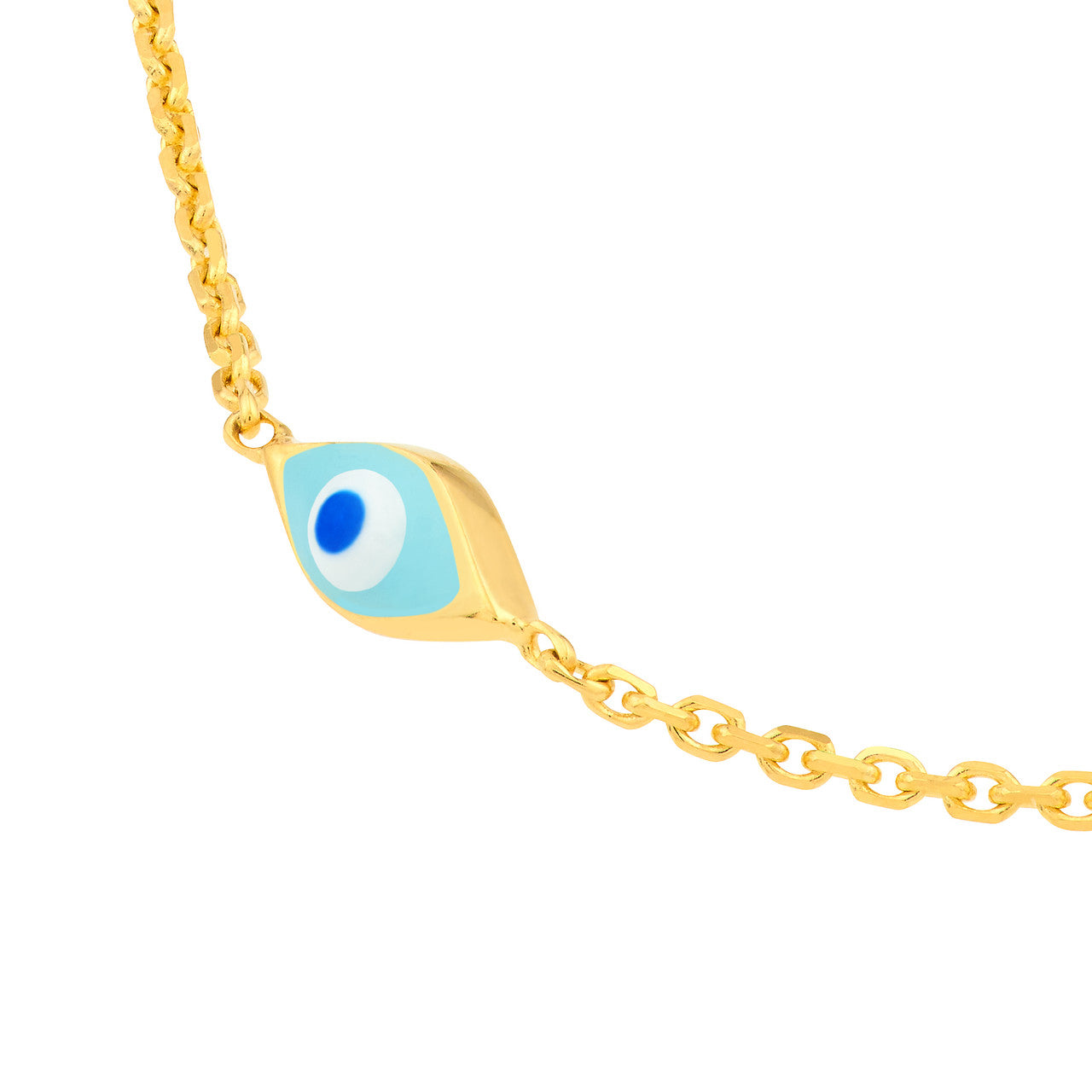 Gold Dainty Evil Eye Bracelet