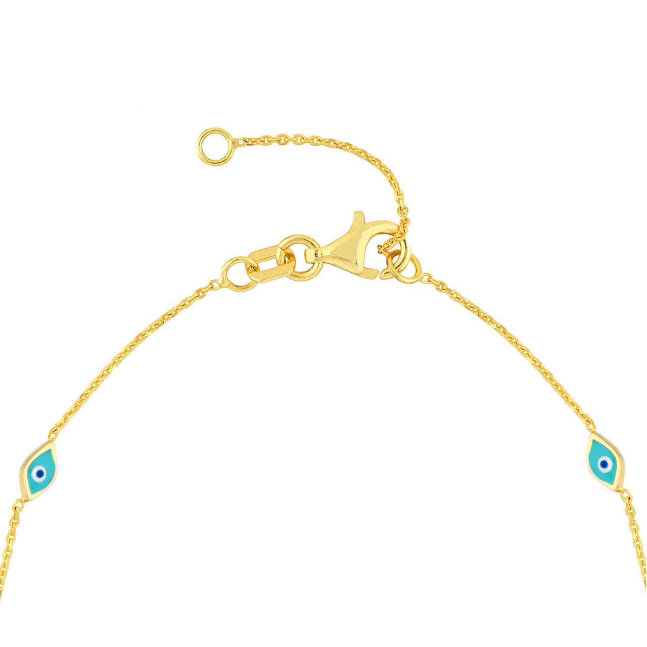 Gold Dainty Evil Eye Bracelet