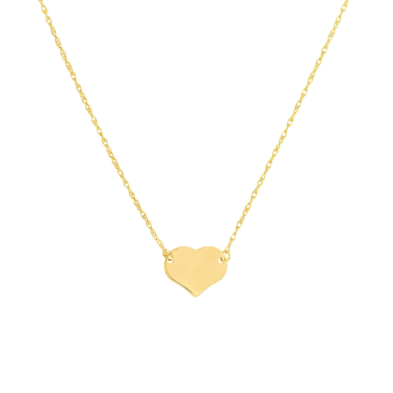 Gold Dainty Mini Heart Necklace