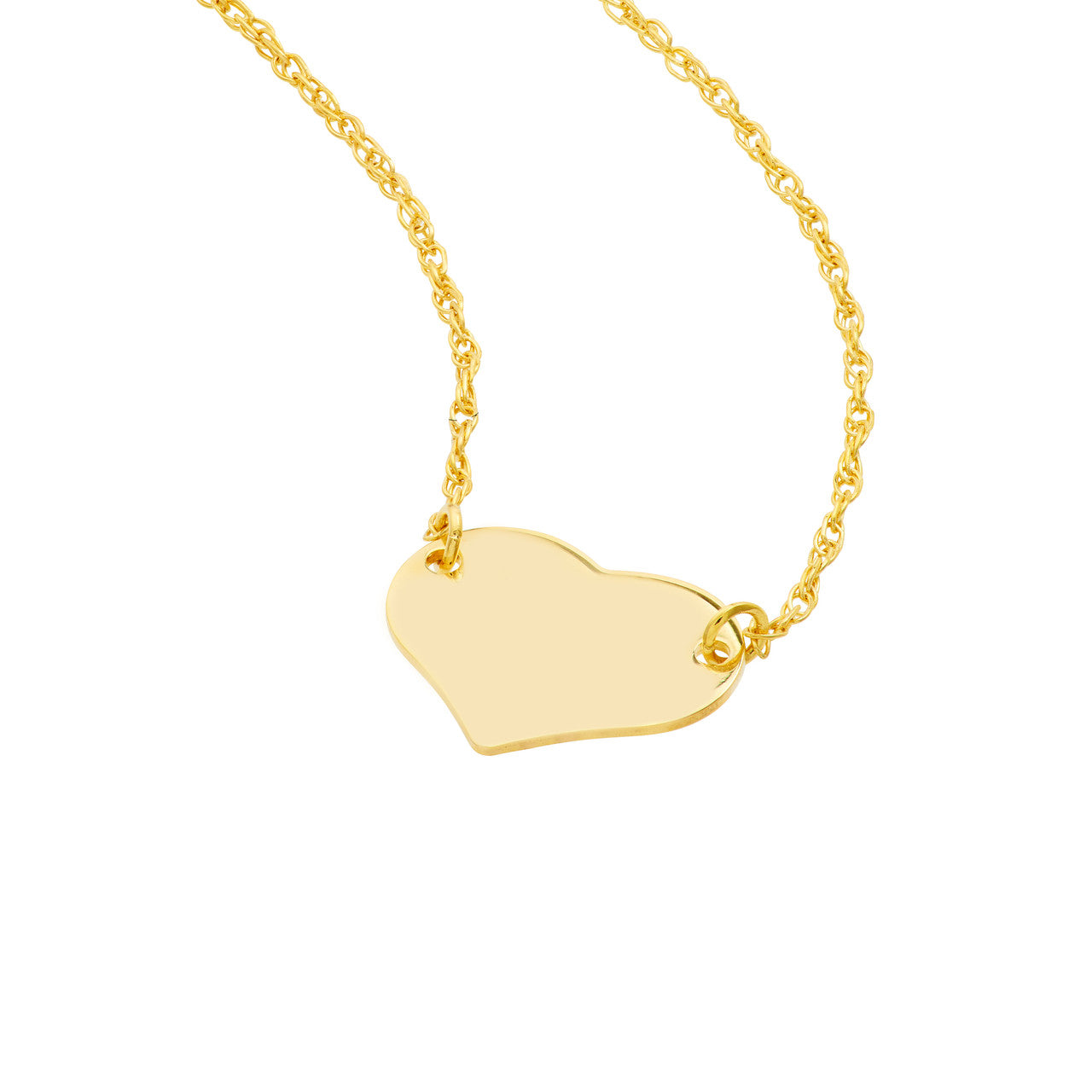 Gold Dainty Mini Heart Necklace