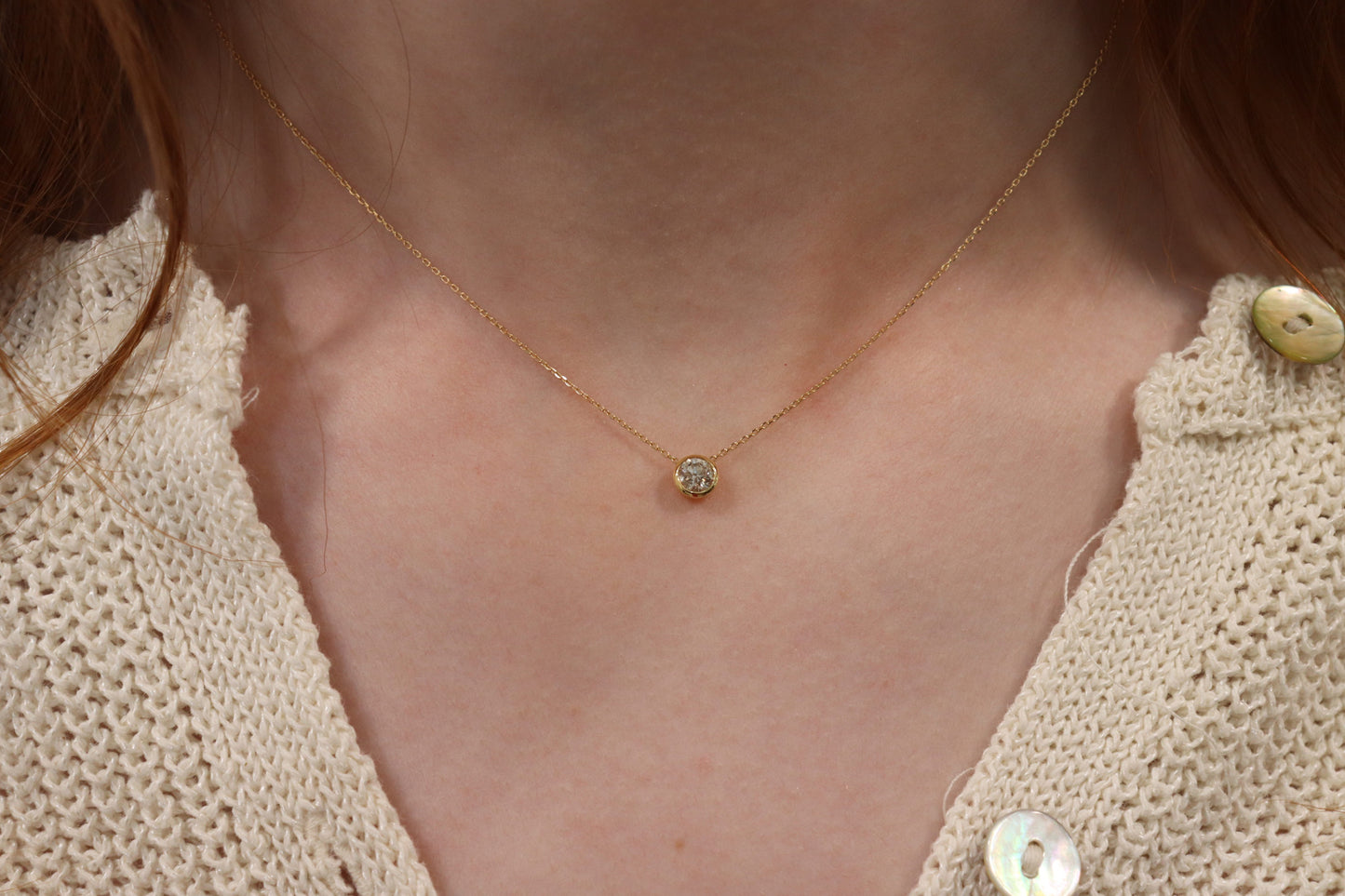 Solitaire Diamond Necklace