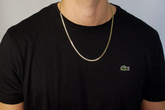 Gold Diamond Cut Mariner Chain