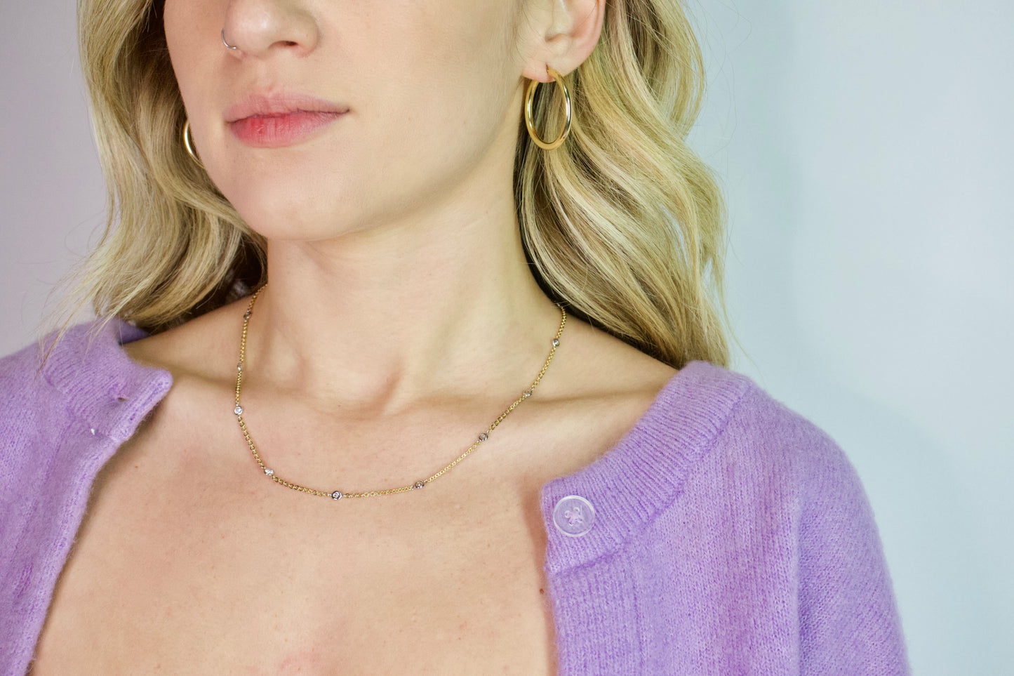 Gold Two-Tone by the Yard Necklace