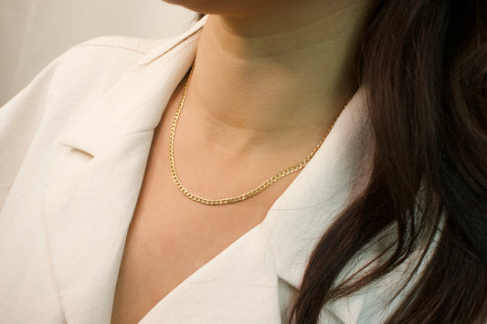 Gold Classic Curb Necklace