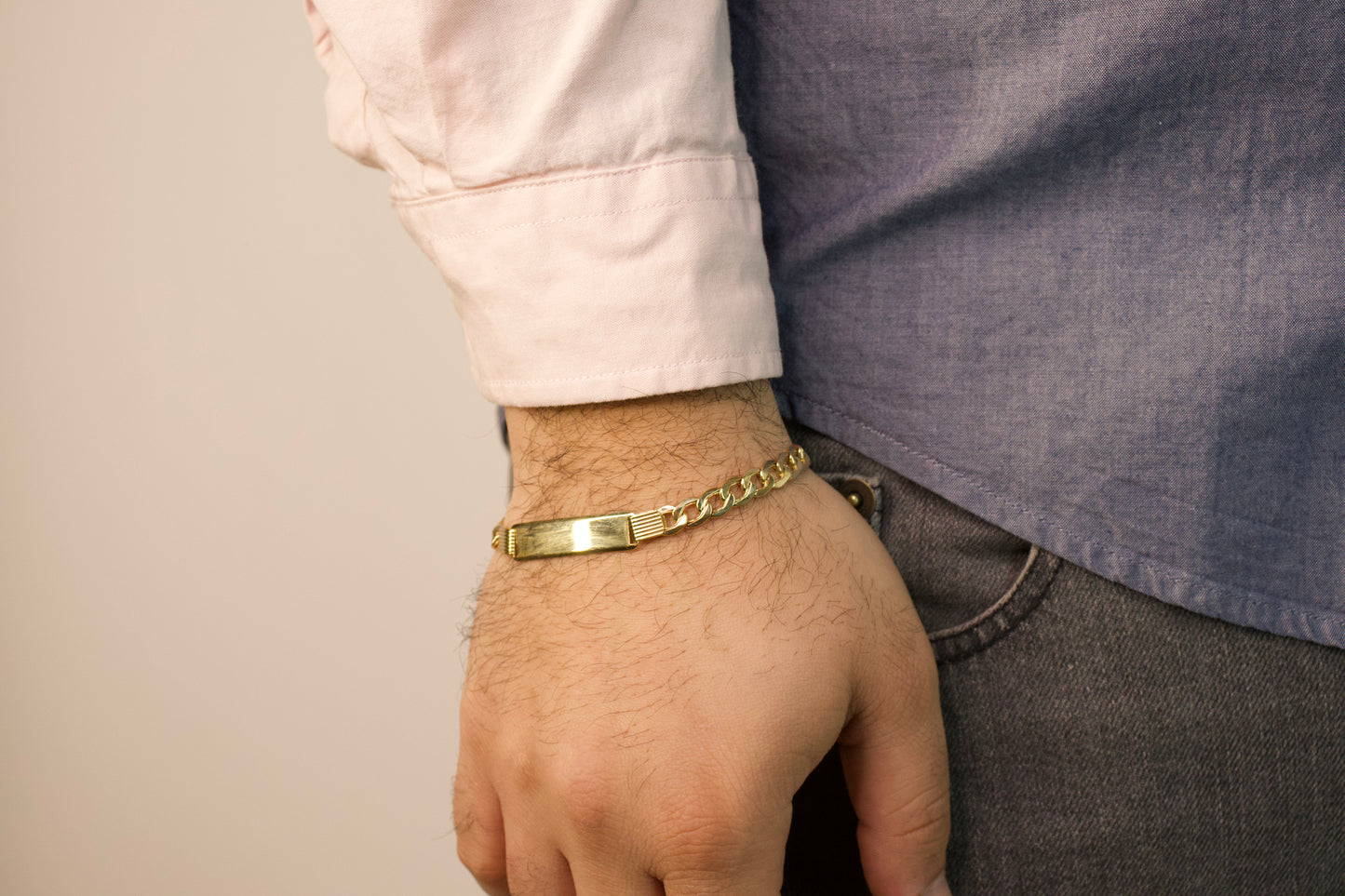 Mini Gold Curb ID Bracelet