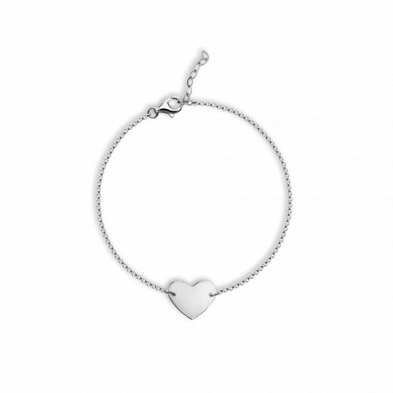 Flat Heart Bracelet